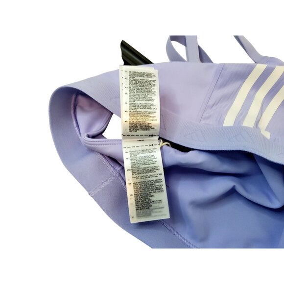 Adidas Womens Lavender Sports Bra L Tight Fit With Adjustable Straps & Stylish W - Picture 6 of 11